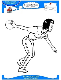 Çocuklar İçin Bowling Boyama Sayfaları 
